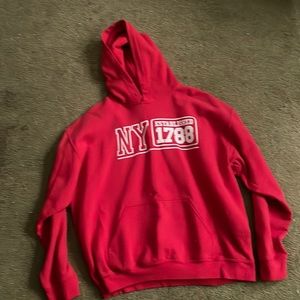 Men’s red hoodie